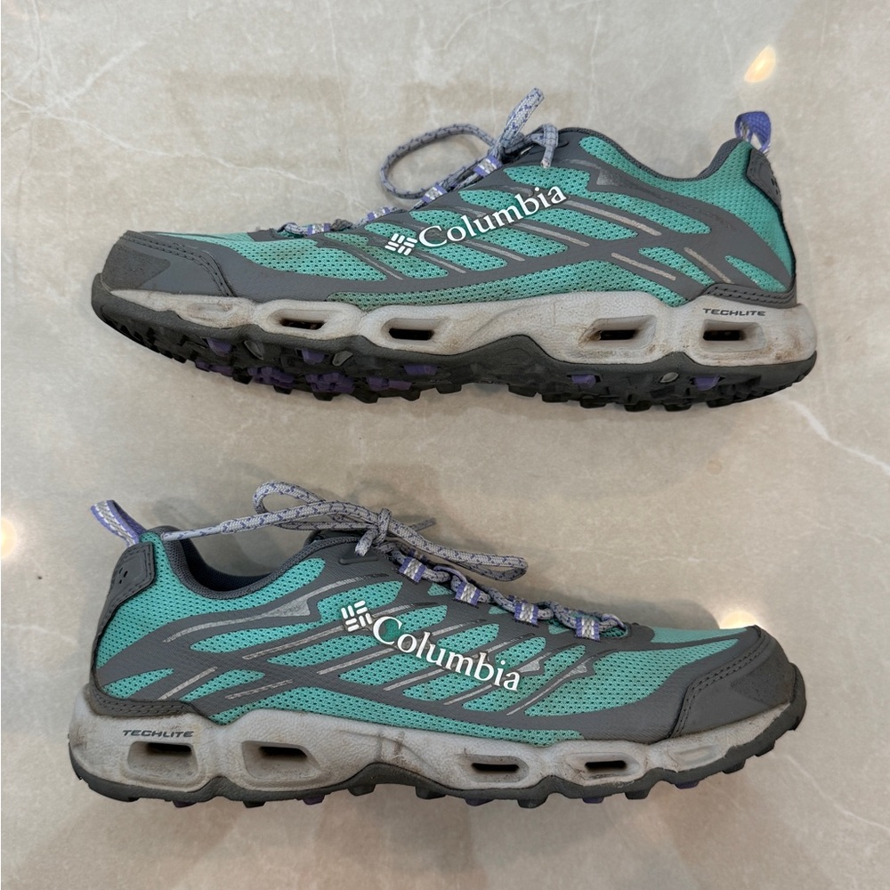 Columbia Green and Gray Hiking Sneakers